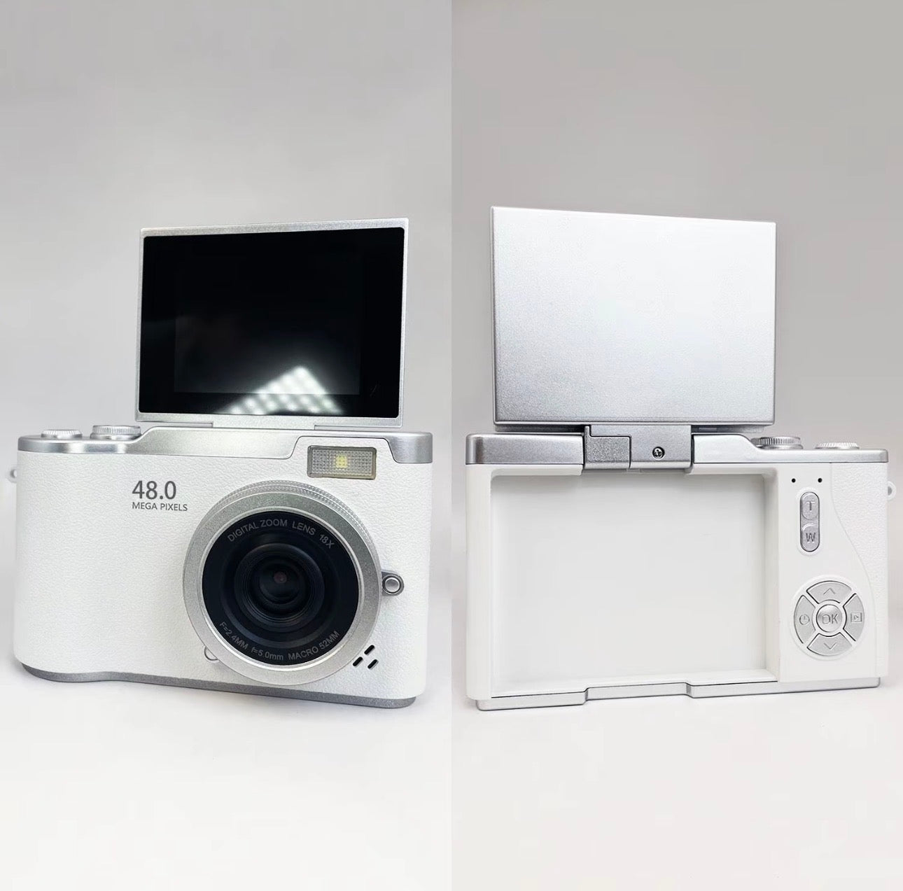 HD-Digitalkamera, 2,4-Zoll-Klappbildschirm, digitale kompakte Videokamera für Schulfotografie, Außenkamera