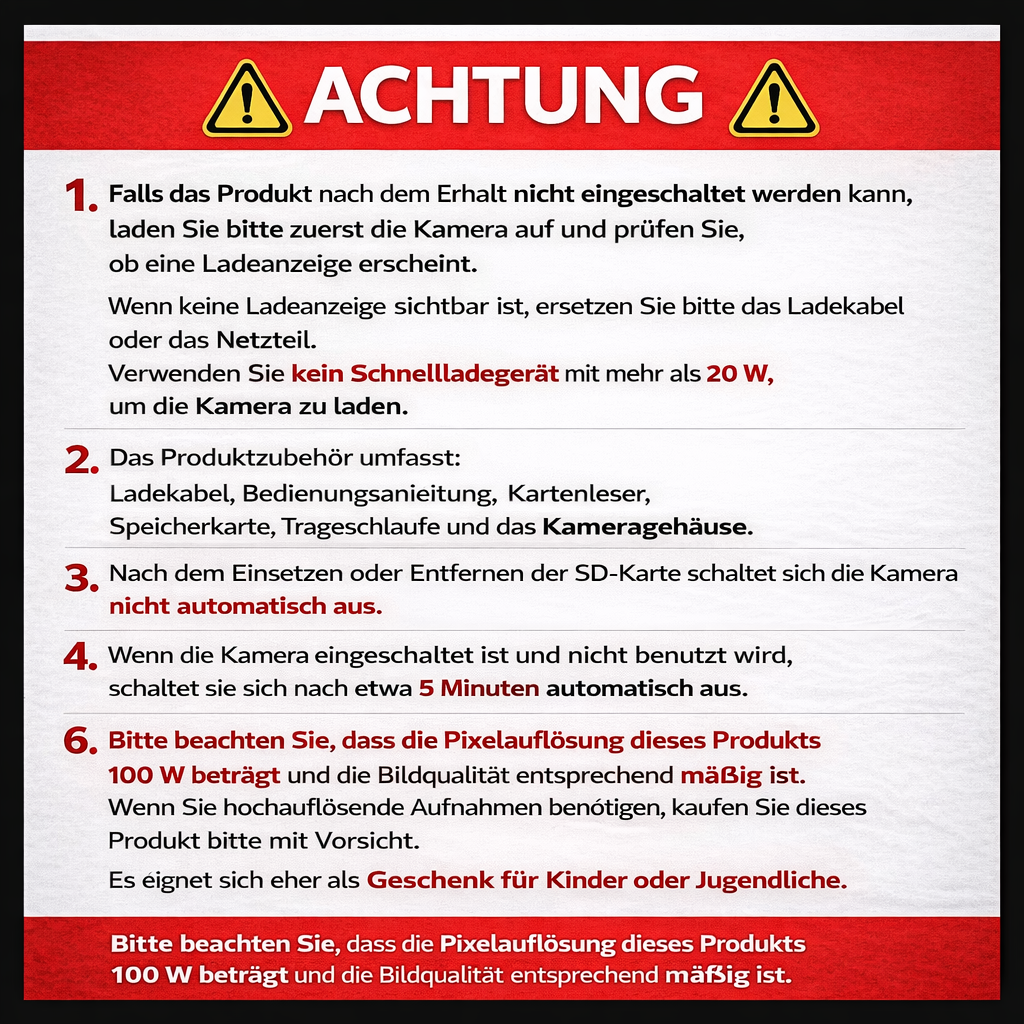 HD-Digitalkamera, 2,4-Zoll-Klappbildschirm, digitale kompakte Videokamera für Schulfotografie, Außenkamera